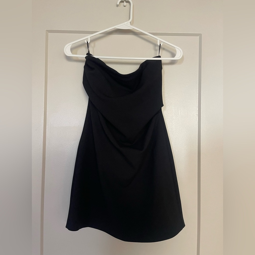 Zara Strapless Black Dress
